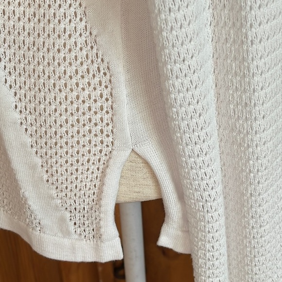 LOU & GREY White long Sleeve open knit 💯 Cotton Sweater Sz. MD - Picture 10 of 16